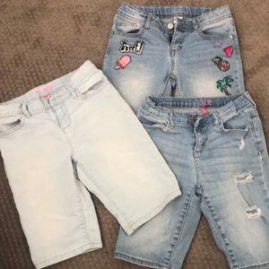 Bundle of 3 pairs girls shorts